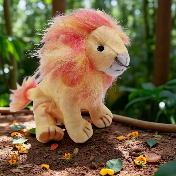 BUSHY THE LION - TY Beanie Baby - Teenie Beanie Babies (Year 2000) 7" - Picture 1 of 7